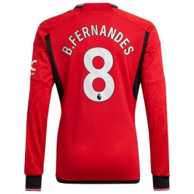 Camisola Manchester United B. Fernandes 8 Equipamento Principal 2023-24 Manga Comprida